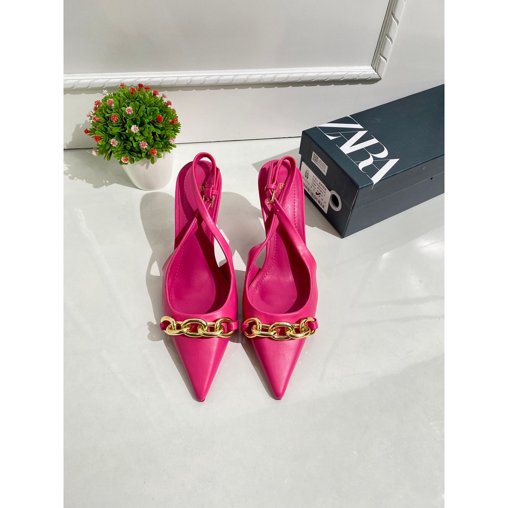 [7.7 Boombastis Sale⚡] - SEPATU WANITA HAK TINGGI ZS476 SLING BACK HIGH HEELS PREMIUM IMPORT