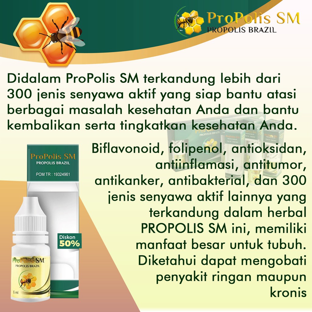 Propolis Sm Propolis Brazil Nanotechnology To 6 Ml 100 Asli Original Indonesia