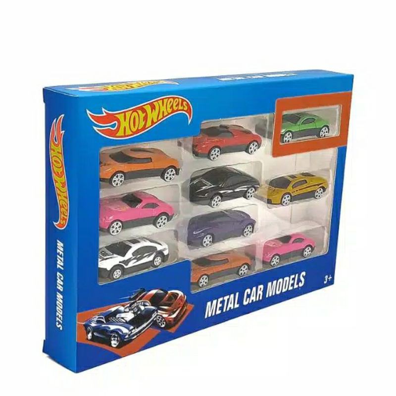 Mainan Mobil Hotwheels replika isi 10