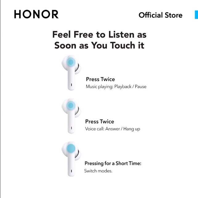 HONOR Earbuds 2 Lite TWS Wireless Bluetooth Earphone 5.2 Touch Control