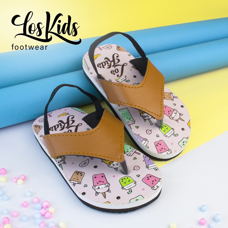 Sandal Anak Baby Perempuan Motif Bunga LosKids