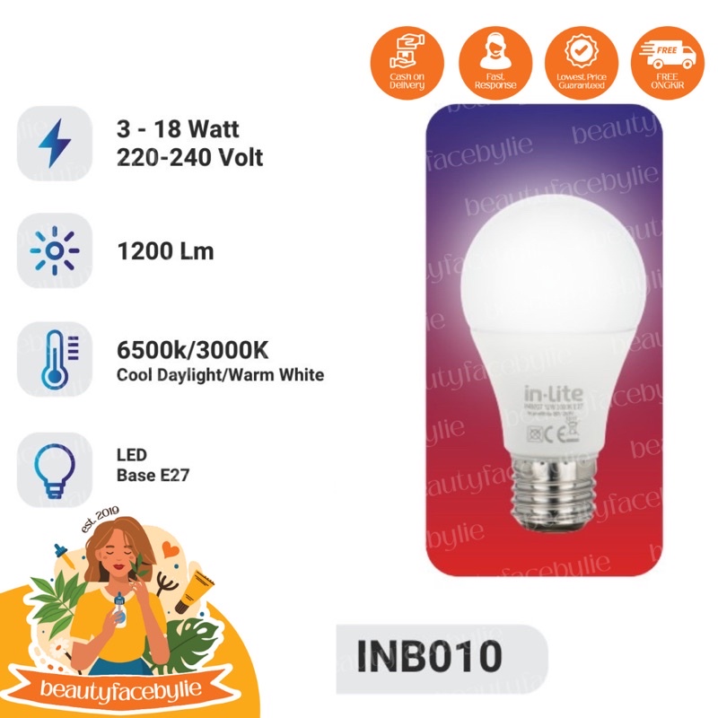 INLITE INB010 Value Series Bola Lampu Bohlam Led
