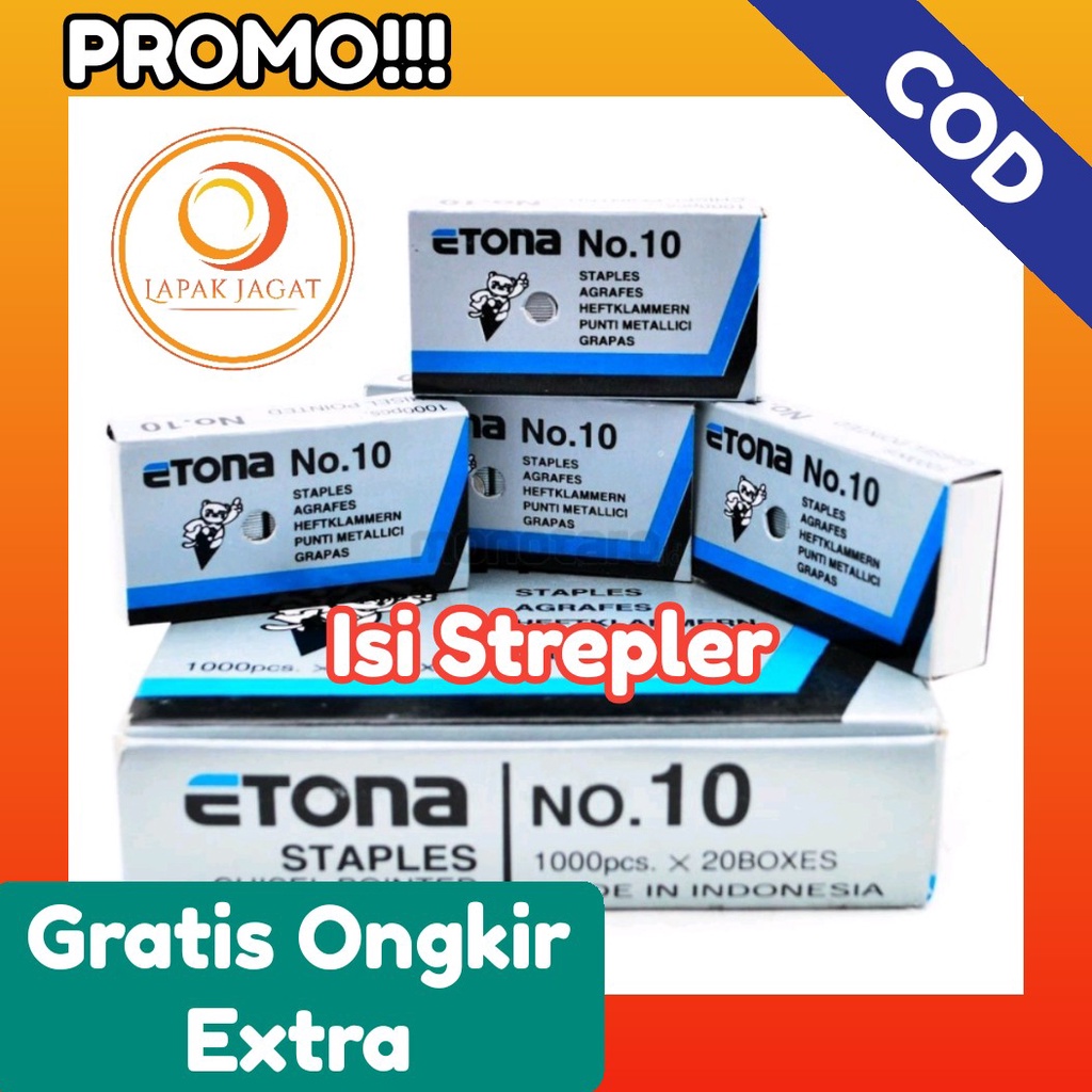 

Isi Strapler / Isi Staples Merk Etona Bagus, Kuat dan Terjangkau