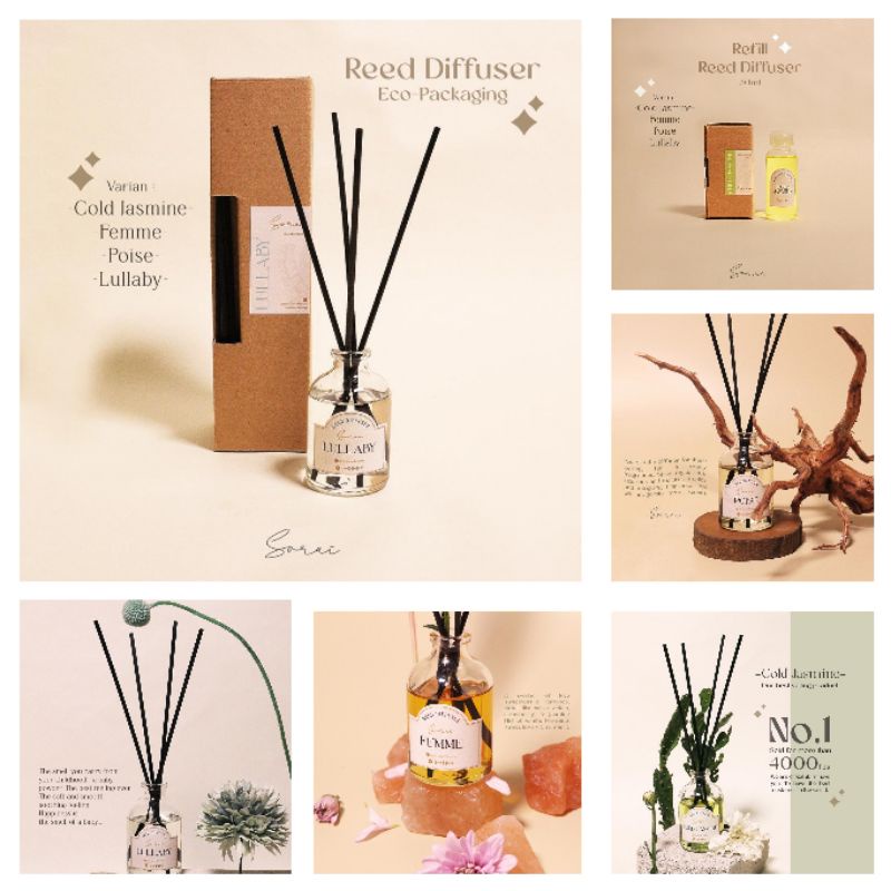 Jual Sorai Reed Diffuser / Reendo Reed Diffuser Shopee Indonesia