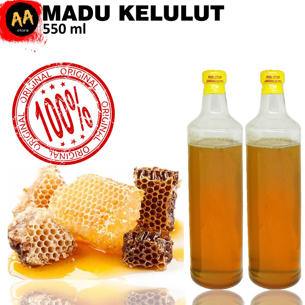 Madu Kelulut Klanceng Trigona Kalsel Murni Asli 100% 550 ml Madu Lanceng Tanpa Bahan Campuran