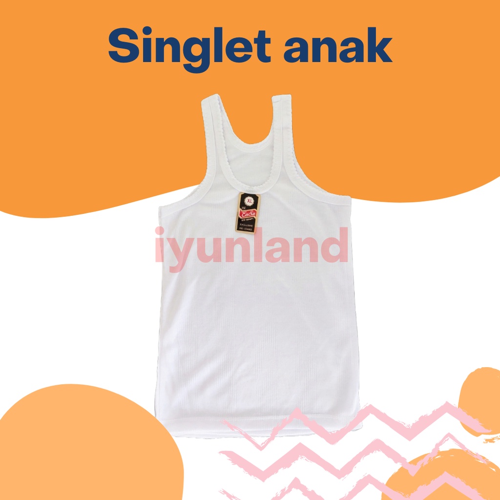 Singlet Anak KAOS DALAM ANAK warna PUTIH