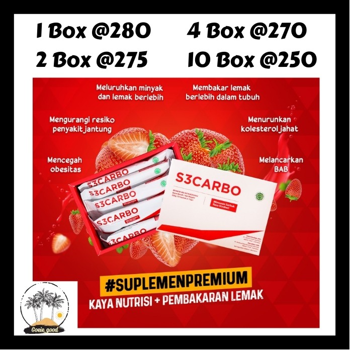 S3CARBO S3 CARBO PELUNTUR LEMAK HARGA AGEN