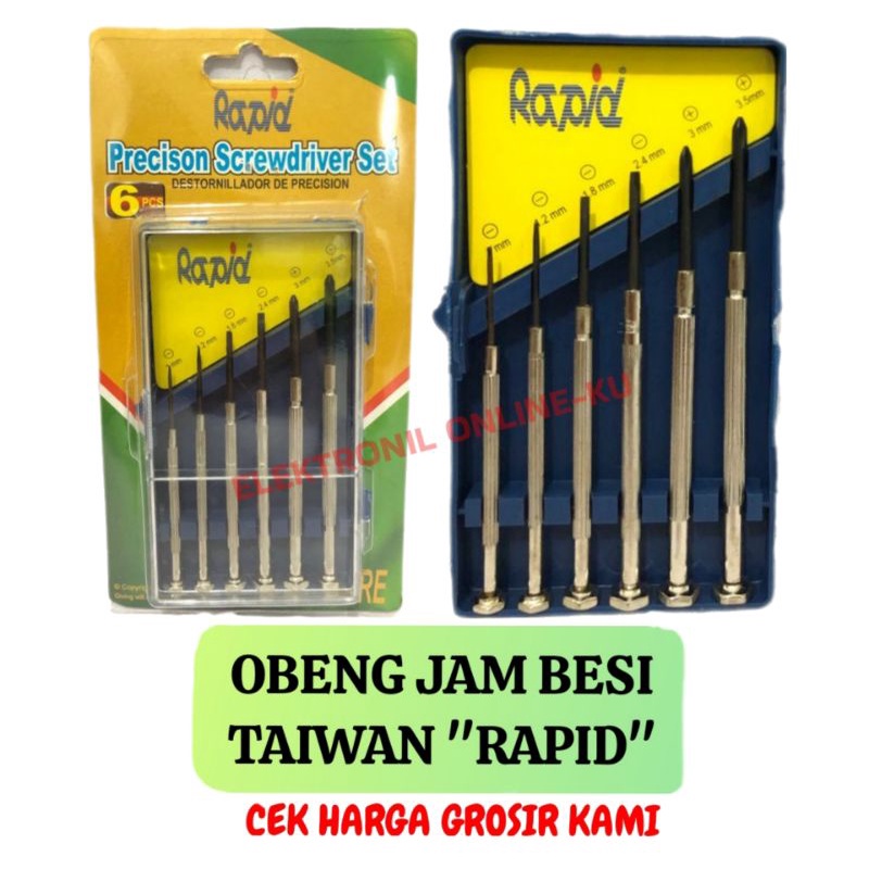 OBENG JAM SET 6PCS BESI RAPID