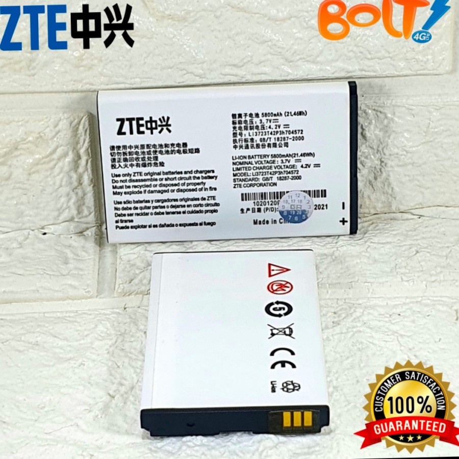 baterai betere baterry Modem Bolt Wifi Zte Mf90 Mf91 mah 5800  LI3723T42P3H704572