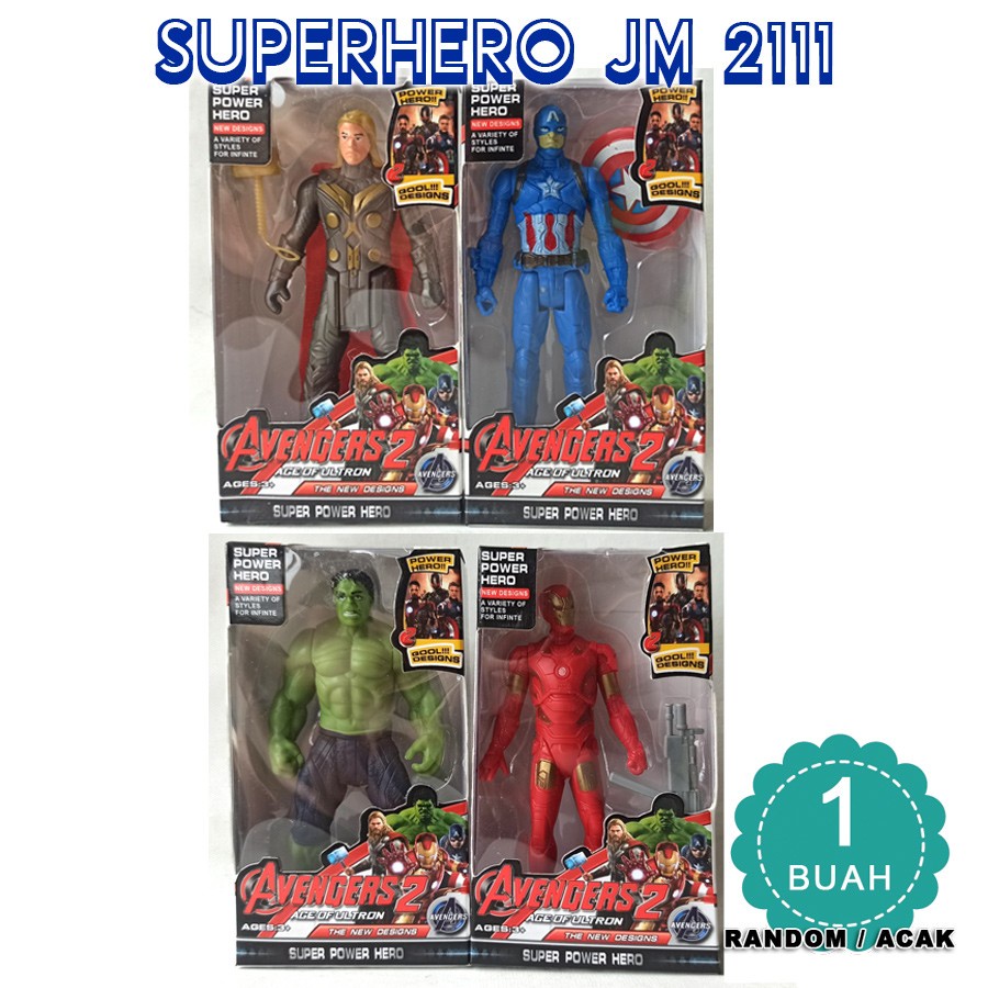 

Mainan anak action figure Superhero Avangers JM 2011 - random - satuan