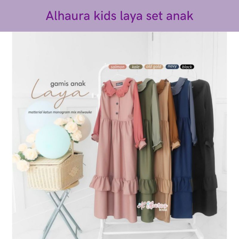 Gamis Laya Anak Set by Al-Hauraa | Gamis Anak