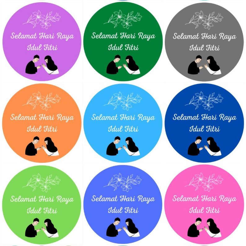 

STICKER LEBARAN IDUL FITRI BULAT KODE F