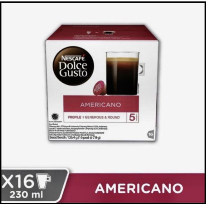 

Nescafe Dolce Gusto Americano - Capsule Original - Exp 01 Juni'21