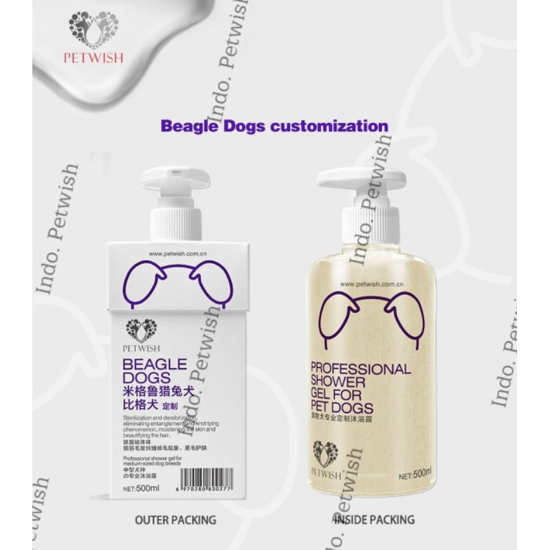 Petwish Shampo Anjing 500ML - Beagle - Dog Shampoo