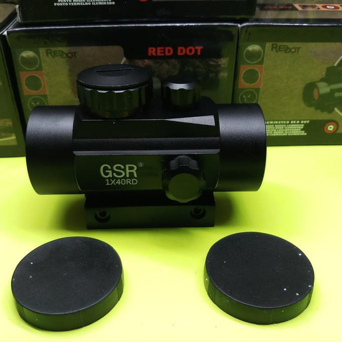 RED DOT REFLEX SIGHT AIR SOFT PASER TELESKOP GSR 1 X 40
