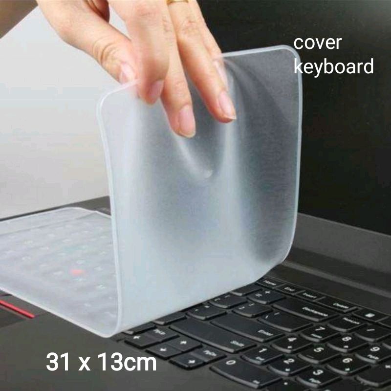 Pelindung Keyboard Silikon 14” Protector Cover Skin Silicone For Laptop Transparan 14 inch Anti Air