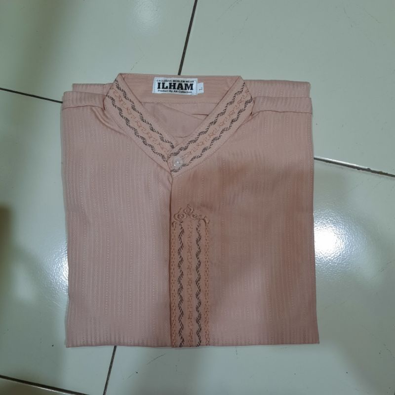 BAJU KOKO TAQWA DEWASA LENGAN PANJANG MURAHHHH-Coklat Muda