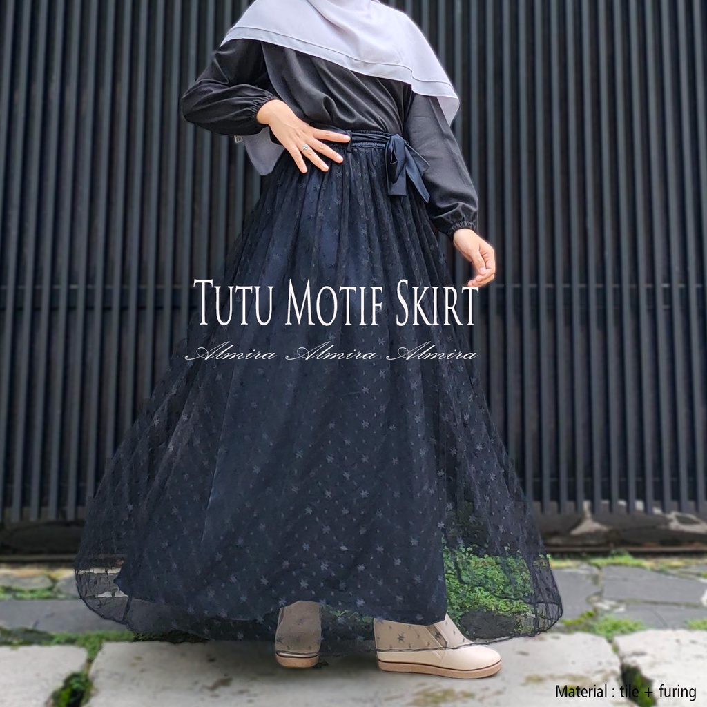 Rok Tutu Panjang Wanita  Muslimah Motif  Rok tutu dewasa Tutu skirt Griyaraditya Almira