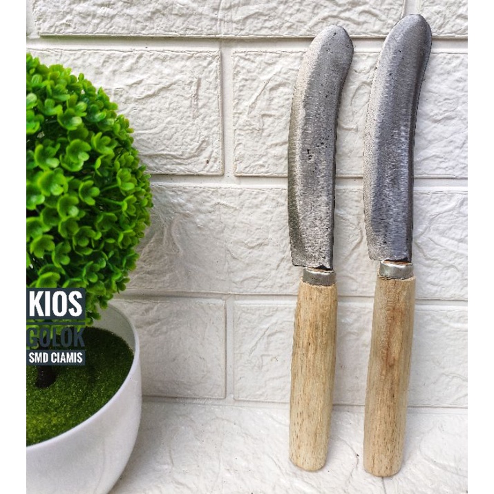 Pisau Dapur Bahan Bilah dari PLAT BESI - Kerajinan Khas dari daerah Ciamis (Jawa Barat)