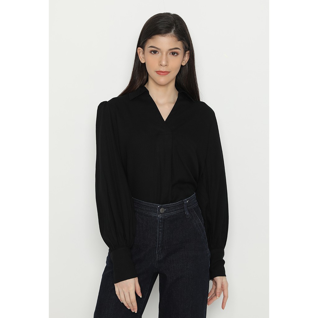 Mannequin Puffed Rayon Blouse