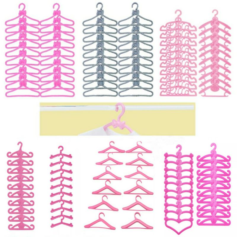 GANTUNGAN BAJU BONEKA BARBIE / HANGER BJD PIVOTAL DOLL - ECER SATUAN