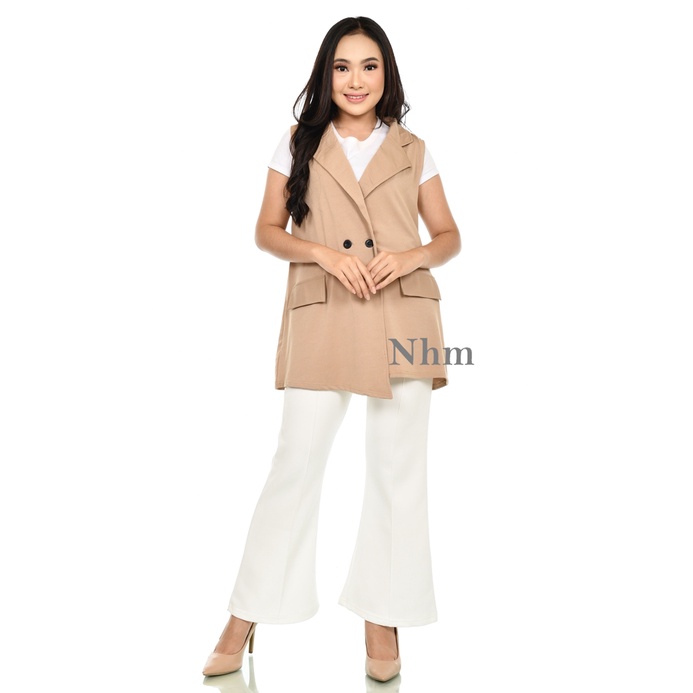 Nhm Vest Outer wanita Rompi Cardigan intan