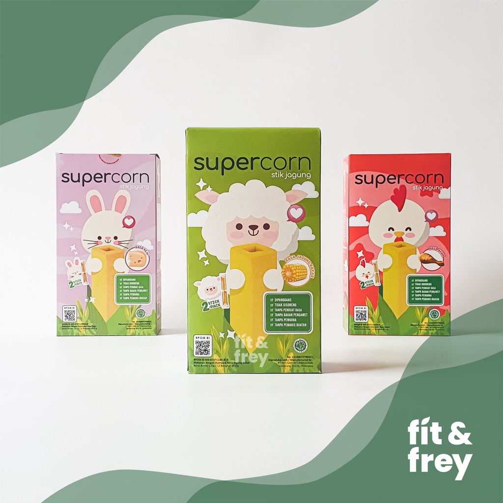 

Navi_Lezatoz Supercorn Stik Jagung 10G (12Pcs) - Cemilan Anak - Snack Sehat Non Msg Halal - Super