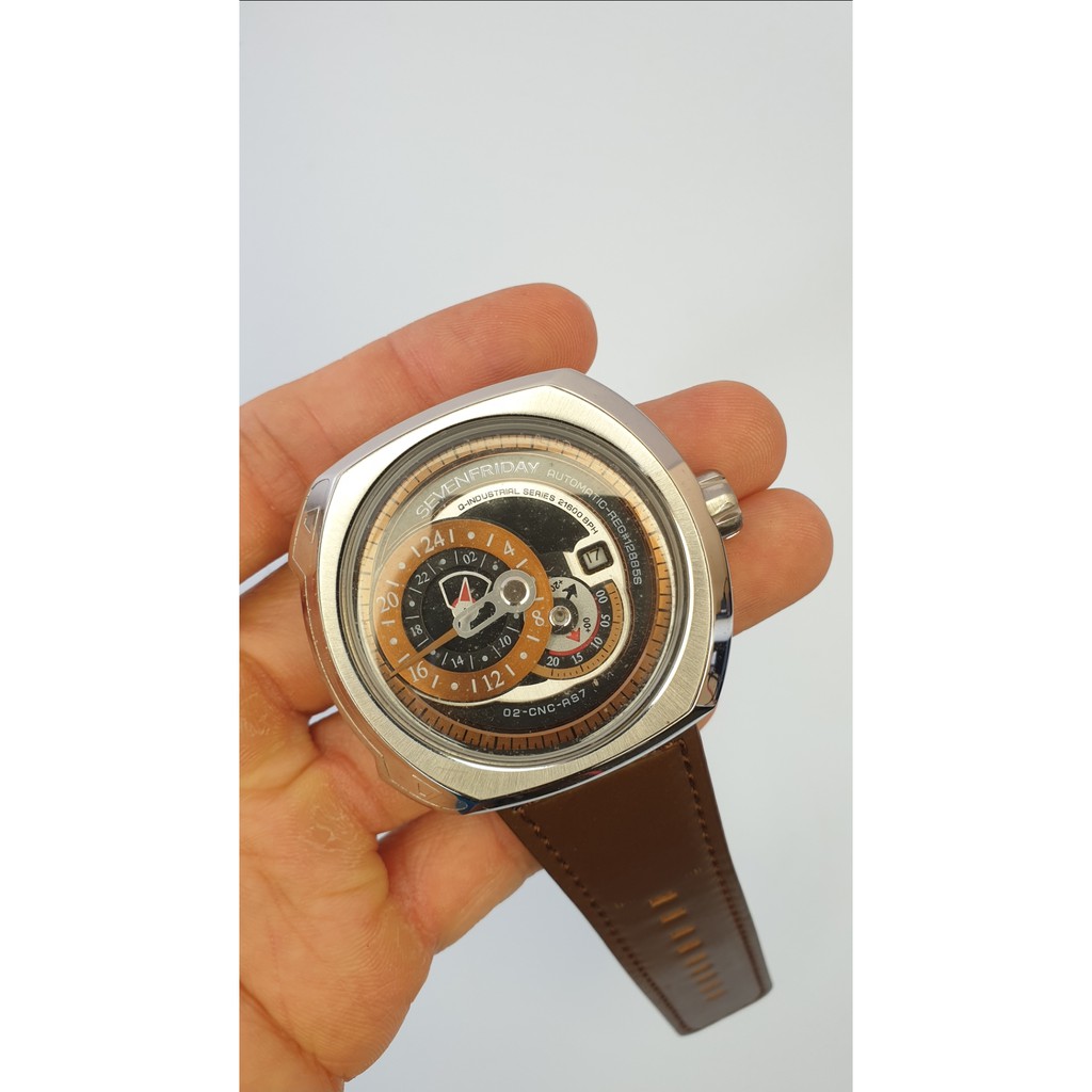 Jam Tangan Seven Friday 7F Q2 /01 No Box VIP Clone Mirror