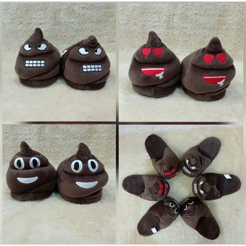 DREAMTOYS96 Boneka Sandal Kamar Poop Eek Emoticon Lucu ekspresi anak dewasa