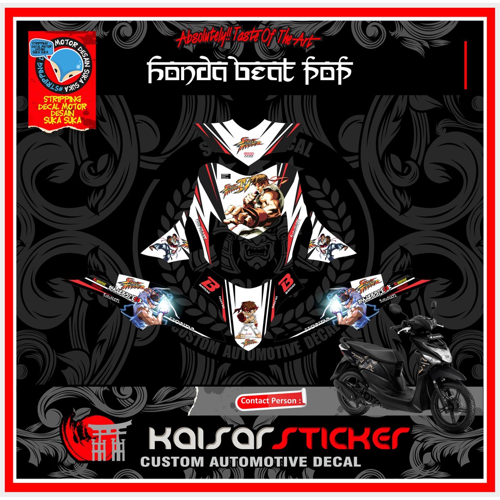 DECAL STICKER BEAT POP DECAL BEAT POP FULL BODY