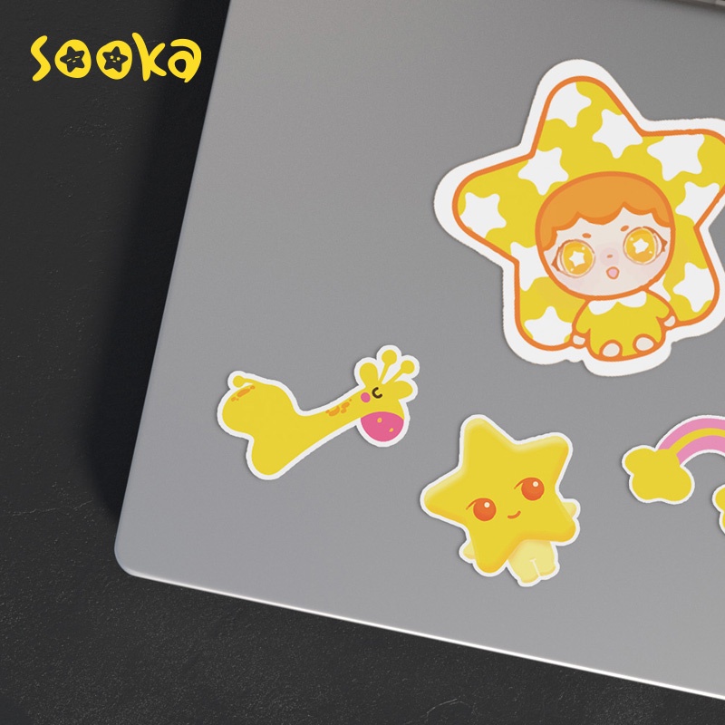 Sooka Logo Stiker Karakter Lucu SK-ZZZ1076