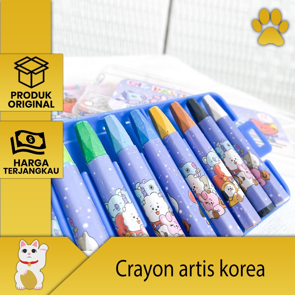 

[Luckyfortuna88] crayon motif artis korea peralatan menggambar crayon mewarnai crayon motif artis korea perlengkapan alat tulis sekolah alat alat mewarnai