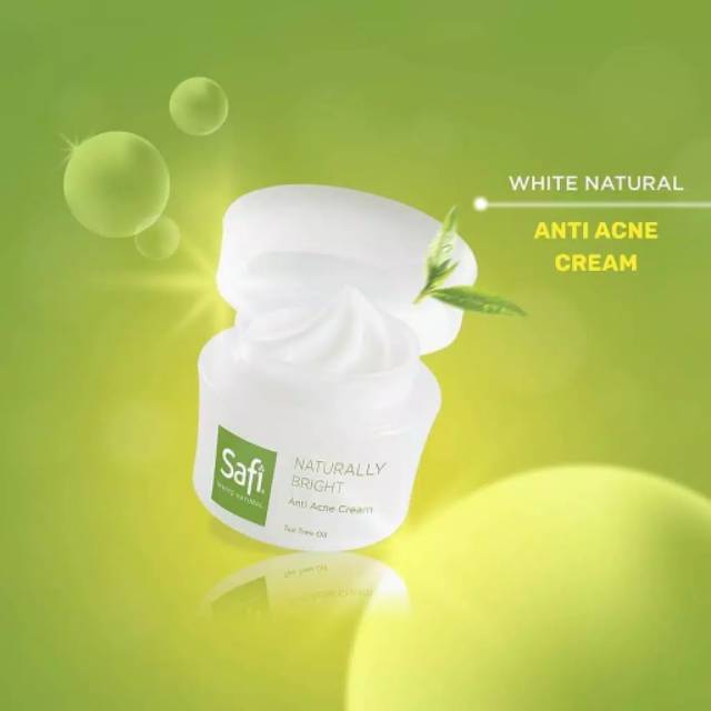 SAFI White Natural Tea Tree Oil Anti Acne Cream tersedia ukuran 20g dan 40g