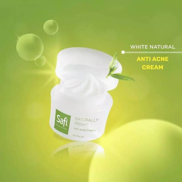 SAFI White Natural Tea Tree Oil Anti Acne Cream tersedia ukuran 20g dan 40g