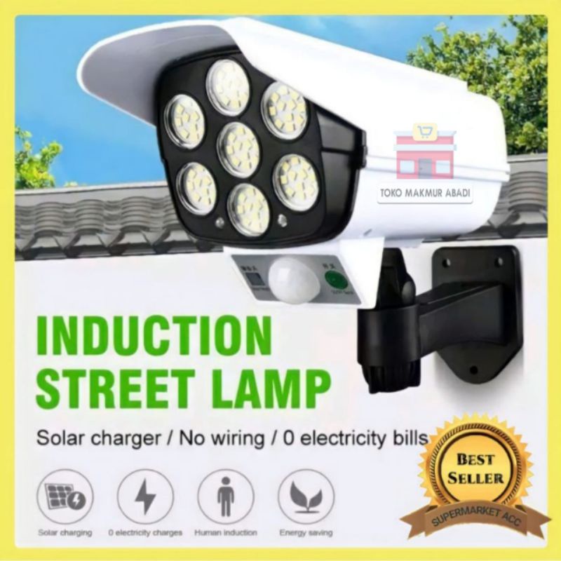 Lampu Taman Tenaga Surya 77 LED Plus Remote Sensor Light LED Anti Air / Lampu Solar 77 LED Waterproof Outdoor