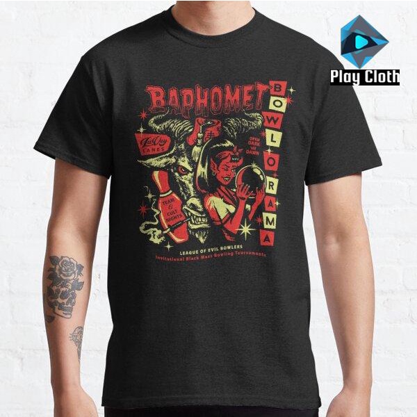 Kaos Baju Baphomet Bowl-O-Rama 1221