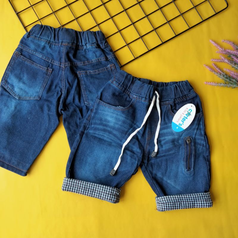 Jeans ziper stik balik anak 2-5 tahun