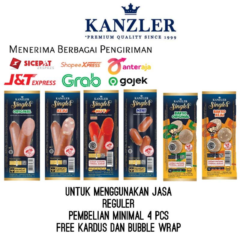

Sosis Kanzler Singles hot Keju Mini Original 65 gr eceran