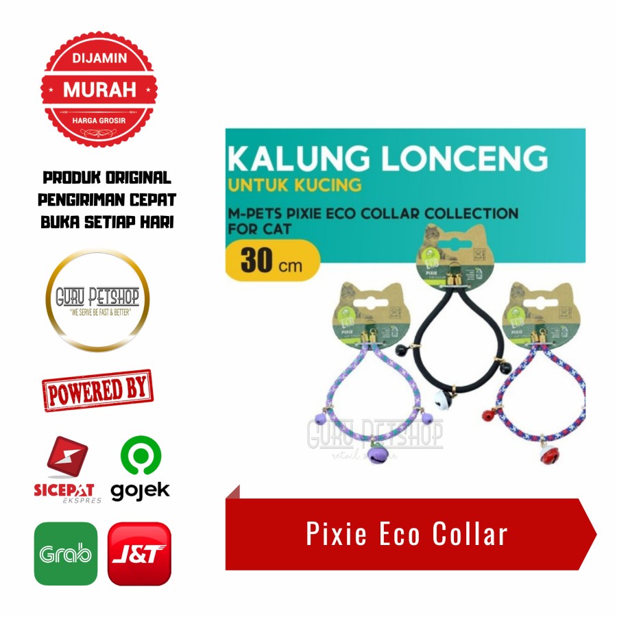 Kalung Kucing Lonceng M-Pets Pixie Cat Eco Collar 30cm Cat Collar