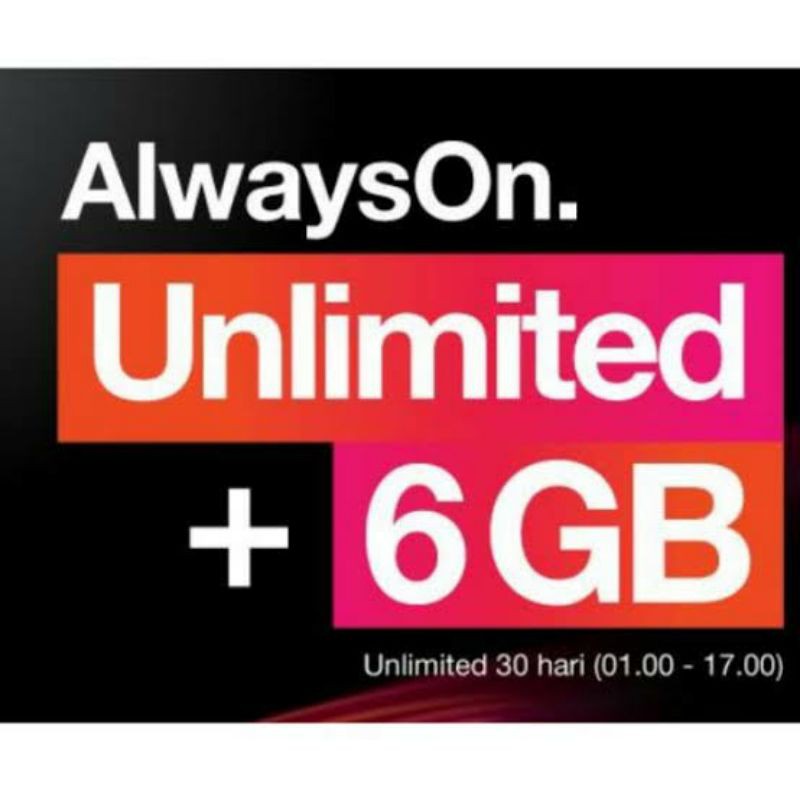 Paket Data Tri Unlimited + 6GB