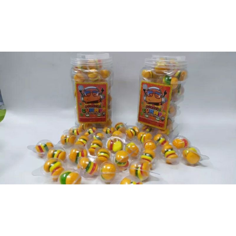 

PERMEN LUNAK BURGER GUMMY TOPLES ISI 30PCS