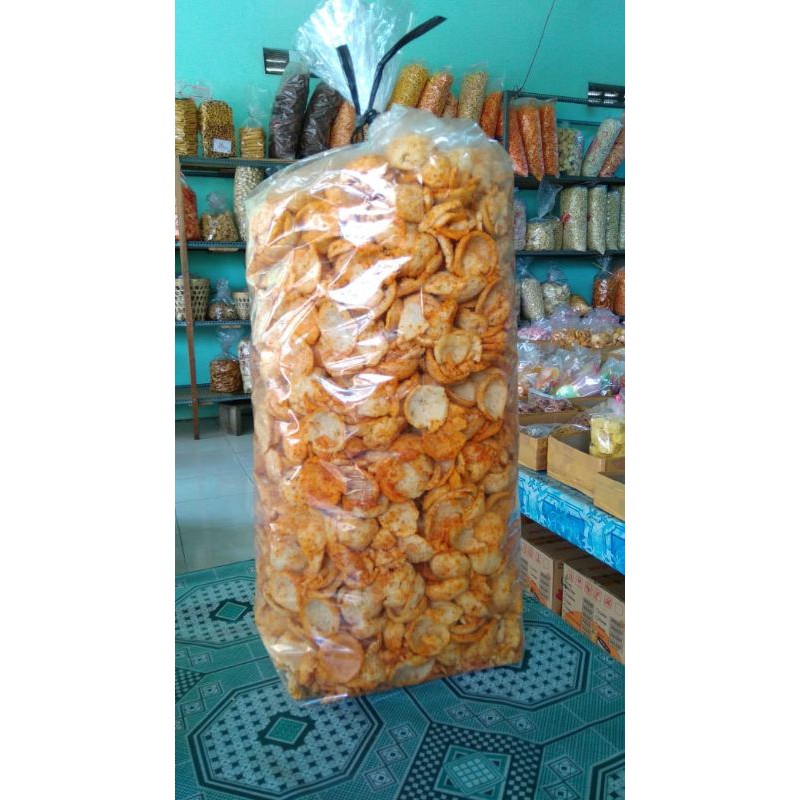 

Krupuk Bakso Pedas Kiloan Netto 500gr