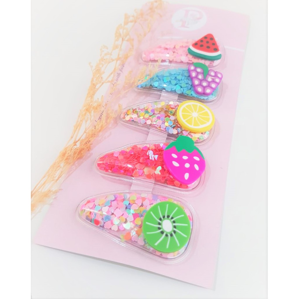 (Pimenova) Aksesoris Rambut Anak Jepitan Rambut Hairpin Fruit hairpin bayi