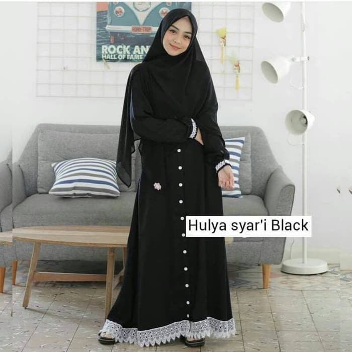 MURAH Pakaian atasan set muslimah sabyan ibu wanita GAMIS SYARI MUSLIM HULYA SYARI KHIMAR ramadhan