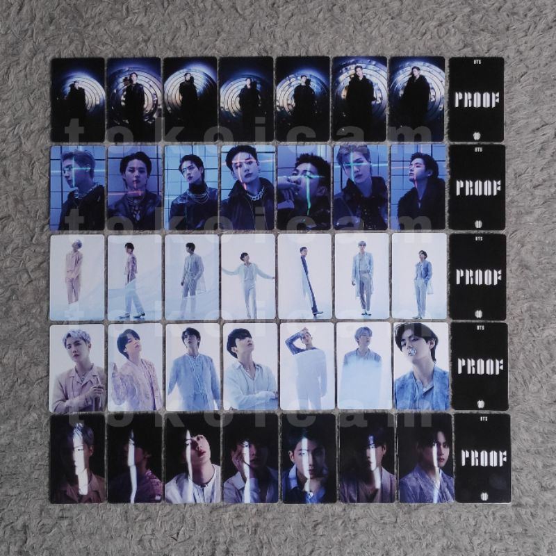 Photocard BTS PROOF Yet To Come | J hope Jimin Jin Jungkook RM Suga V Taehyung Album