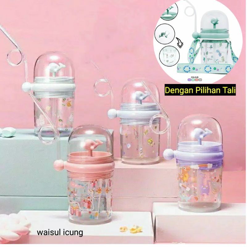 BOTOL MINUMAN ANAK LUMBA AIR MANCUR LUCU BPA FREE TIKTOK