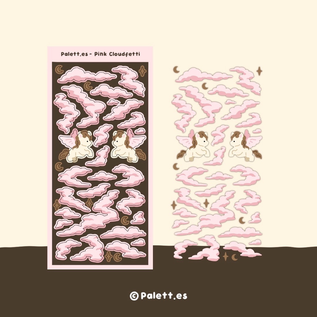 

Palett.es - Pink Cloudfetti Sticker Sheet