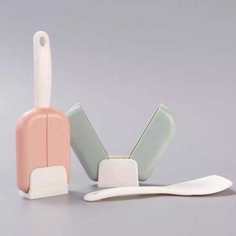 CENTONG NASI PENUTUP OTOMATIS / PORTABLE RICE SPOON HOLDER