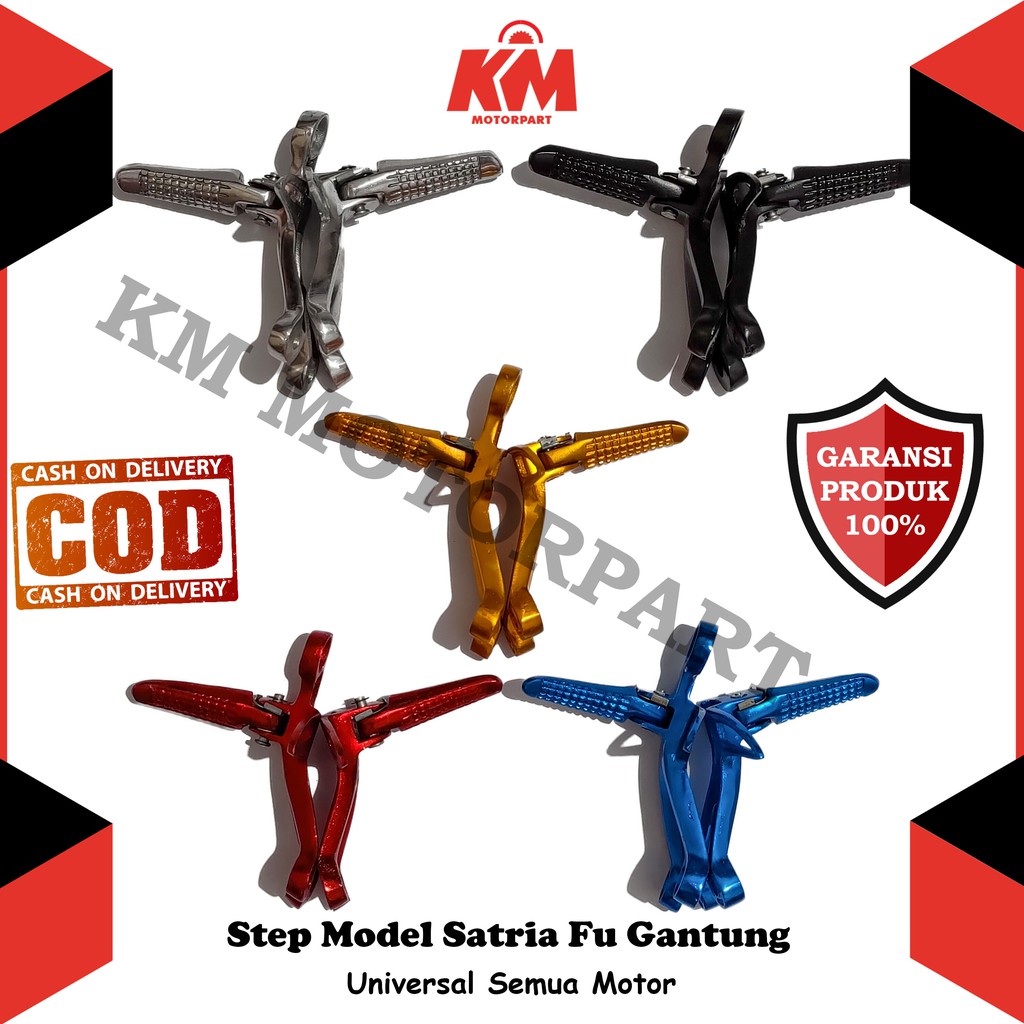 Pijakan Kaki Motor FootStep Gantung Model Fu Foot Step Belakang Power Fu Sepasang Universal Motor