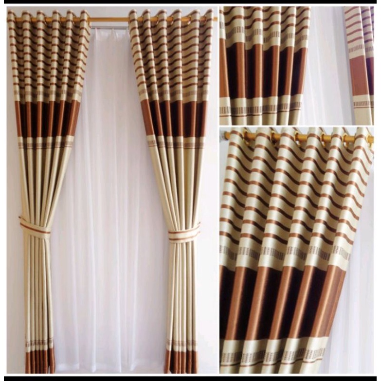Gorden/Gorden Jendela Gorden Kamar Gorden Jendela Panjang Aesthetic Gorden Jendela Panjang 220-250cm